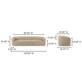 Thora Beige Sofa by Moe's Home at Eve Furniture