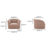 Thora Blush Lounge Chair by Moe's Home at Eve Furniture