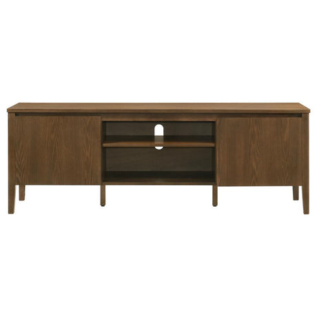 Thori Dark Brown 63-inch 2-door TV Stand Media Console by Coaster at Eve Furniture