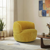 Thornton Gold Chenille Swivel Chair by Ashcroft Furniture at Eve Furniture