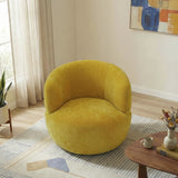 Thornton Gold Chenille Swivel Chair by Ashcroft Furniture at Eve Furniture