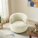 Thornton Sand Chenille Swivel Chair by Ashcroft Furniture at Eve Furniture