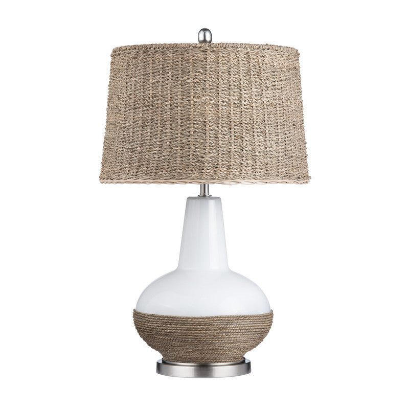 Thornwood White/Natural Table Lamp by Crestview at Eve Furniture