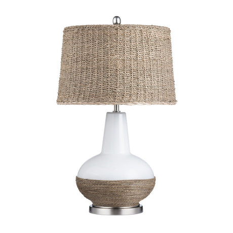Thornwood White/Natural Table Lamp by Crestview at Eve Furniture