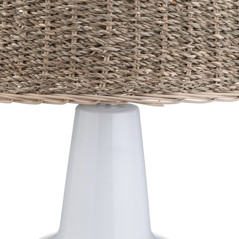 Thornwood White/Natural Table Lamp by Crestview at Eve Furniture
