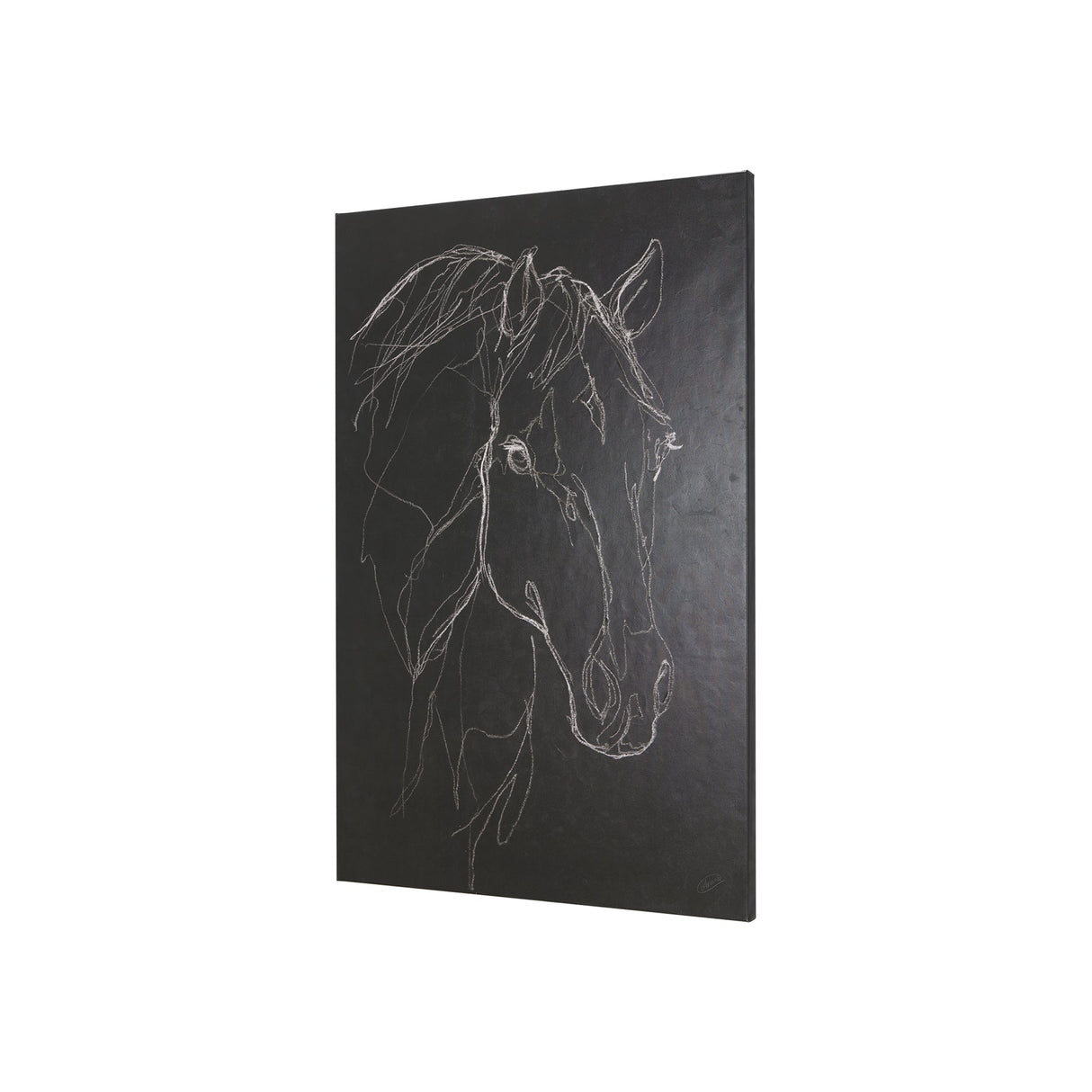 Thoroughbred Dark III by Mercana Studio a Hand Embellished Textured Canvas by Mercana at Eve Furniture