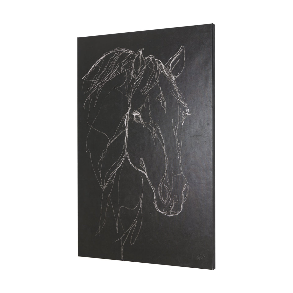 Thoroughbred Dark III by Mercana Studio a Hand Embellished Textured Canvas by Mercana at Eve Furniture