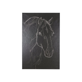 Thoroughbred Dark III by Mercana Studio a Hand Embellished Textured Canvas by Mercana at Eve Furniture