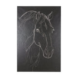 Thoroughbred Dark III by Mercana Studio a Hand Embellished Textured Canvas by Mercana at Eve Furniture