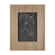 Thoroughbred Dark III by Mercana Studio Hand Embellished Textured Framed Art Print Matted under Glas by Mercana at Eve Furniture