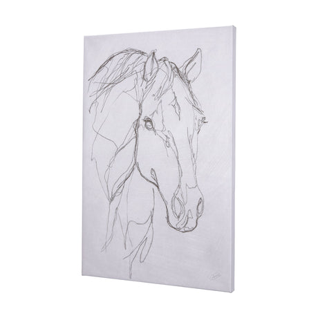 Thoroughbred III by Mercana Studio a Hand Embellished Textured Canvas by Mercana at Eve Furniture