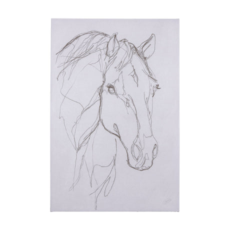 Thoroughbred III by Mercana Studio a Hand Embellished Textured Canvas by Mercana at Eve Furniture