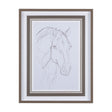 Thoroughbred III by Mercana Studio a Hand Embellished Textured Framed Art Print Matted under Glass by Mercana at Eve Furniture