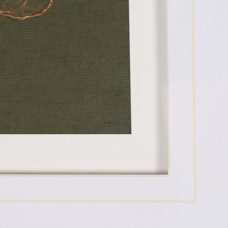Thoroughbred III Olive by Mercana Studio Hand Embellished Framed Art Print Matted under Glass by Mercana at Eve Furniture
