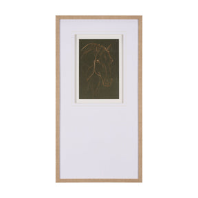 Thoroughbred III Olive by Mercana Studio Hand Embellished Framed Art Print Matted under Glass by Mercana at Eve Furniture