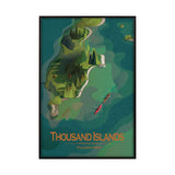 Thousand Islands GO (SM) by Mercana Studio Textured Framed Artwork Matted by Mercana at Eve Furniture