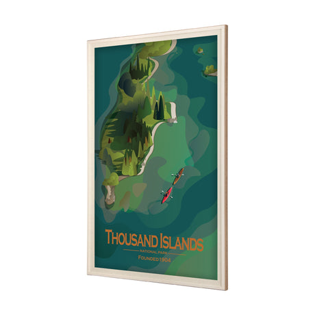 Thousand Islands GO (XL) by Mercana Studio Framed Artwork Matted under Glass by Mercana at Eve Furniture