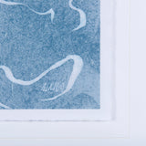 Thread Blue II by Mercana Studio a Hand Embellished Textured Framed Art Print Matted under Glass by Mercana at Eve Furniture