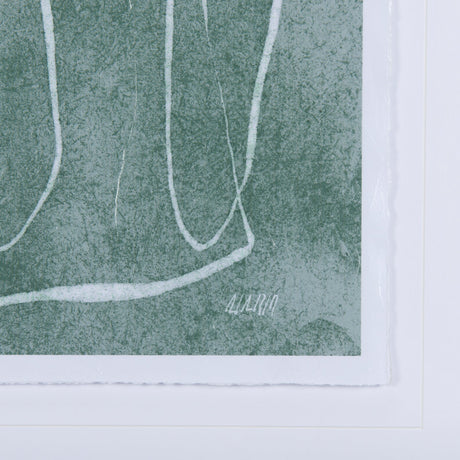Thread Green I by Mercana Studio a Hand Embellished Textured Framed Art Print Matted under Glass by Mercana at Eve Furniture