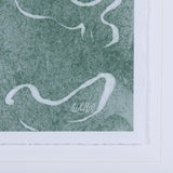 Thread Green II by Mercana Studio a Hand Embellished Textured Framed Art Print Matted under Glass by Mercana at Eve Furniture