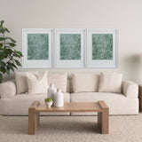 Thread Green III by Mercana Studio a Hand Embellished Textured Framed Art Print Matted under Glass by Mercana at Eve Furniture