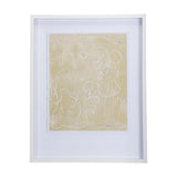 Thread Yellow I by Mercana Studio a Hand Embellished Textured Framed Art Print Matted under Glass by Mercana at Eve Furniture