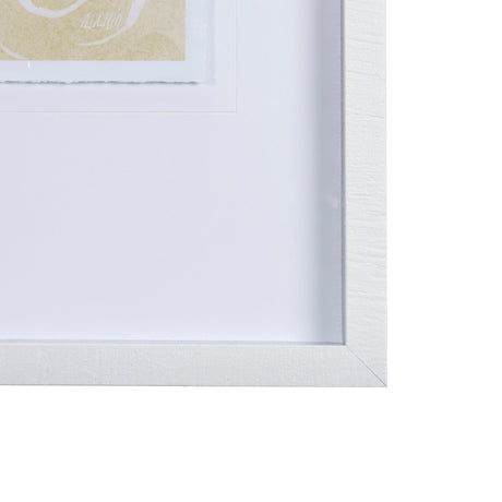 Thread Yellow II by Mercana Studio a Hand Embellished Textured Framed Art Print Matted under Glass by Mercana at Eve Furniture