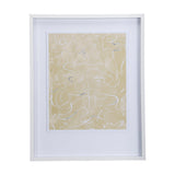 Thread Yellow II by Mercana Studio a Hand Embellished Textured Framed Art Print Matted under Glass by Mercana at Eve Furniture