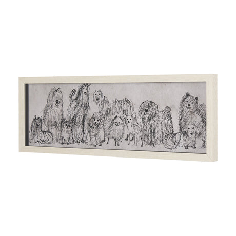 Three Buddies by Mercana Studio a Hand Embellished Textured Framed Art Print Matted under Glass by Mercana at Eve Furniture