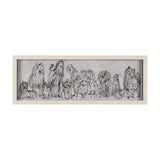 Three Buddies by Mercana Studio a Hand Embellished Textured Framed Art Print Matted under Glass by Mercana at Eve Furniture