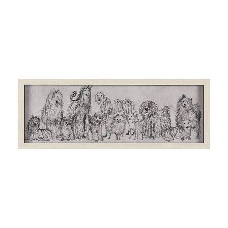 Three Buddies by Mercana Studio a Hand Embellished Textured Framed Art Print Matted under Glass by Mercana at Eve Furniture