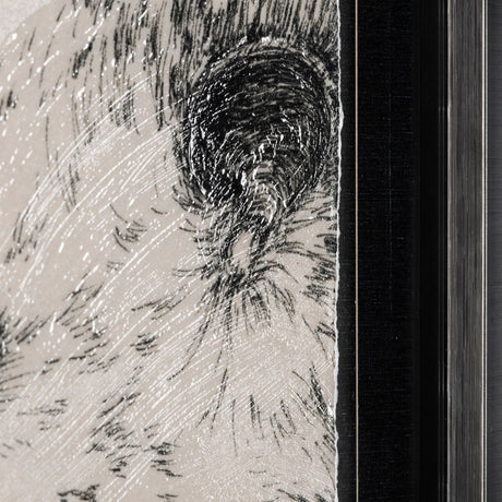 Three is a Crowd I by Mercana Studio a Hand Embellished Textured Framed Art Print Matted under Glass by Mercana at Eve Furniture