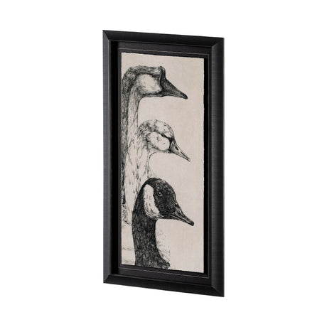 Three is a Crowd II by Mercana Studio Hand Embellished Textured Framed Art Print Matted under Glass by Mercana at Eve Furniture