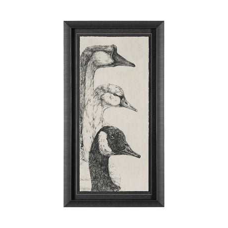 Three is a Crowd II by Mercana Studio Hand Embellished Textured Framed Art Print Matted under Glass by Mercana at Eve Furniture
