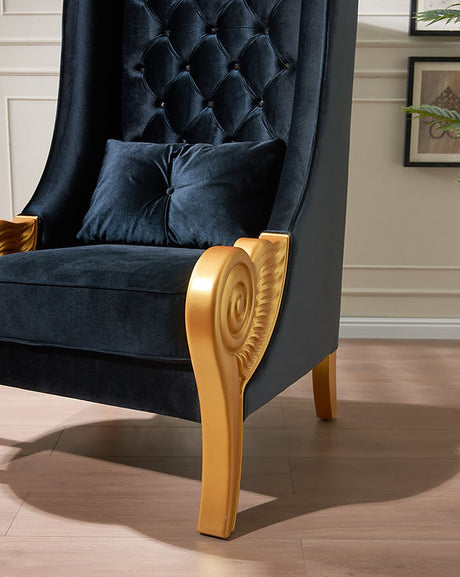 Throne 62.5" Tall Black Chair by New Era Innovations at Eve Furniture