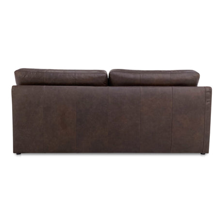 Thurlow Espresso Brown Leather Left Arm Facing Sofa by MOES at Eve Furniture