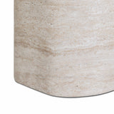 Thyme Faux Travertine Indoor/Outdoor Concrete Side Table by TOV Furniture at Eve Furniture