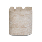 Thyme Faux Travertine Indoor/Outdoor Concrete Side Table by TOV Furniture at Eve Furniture
