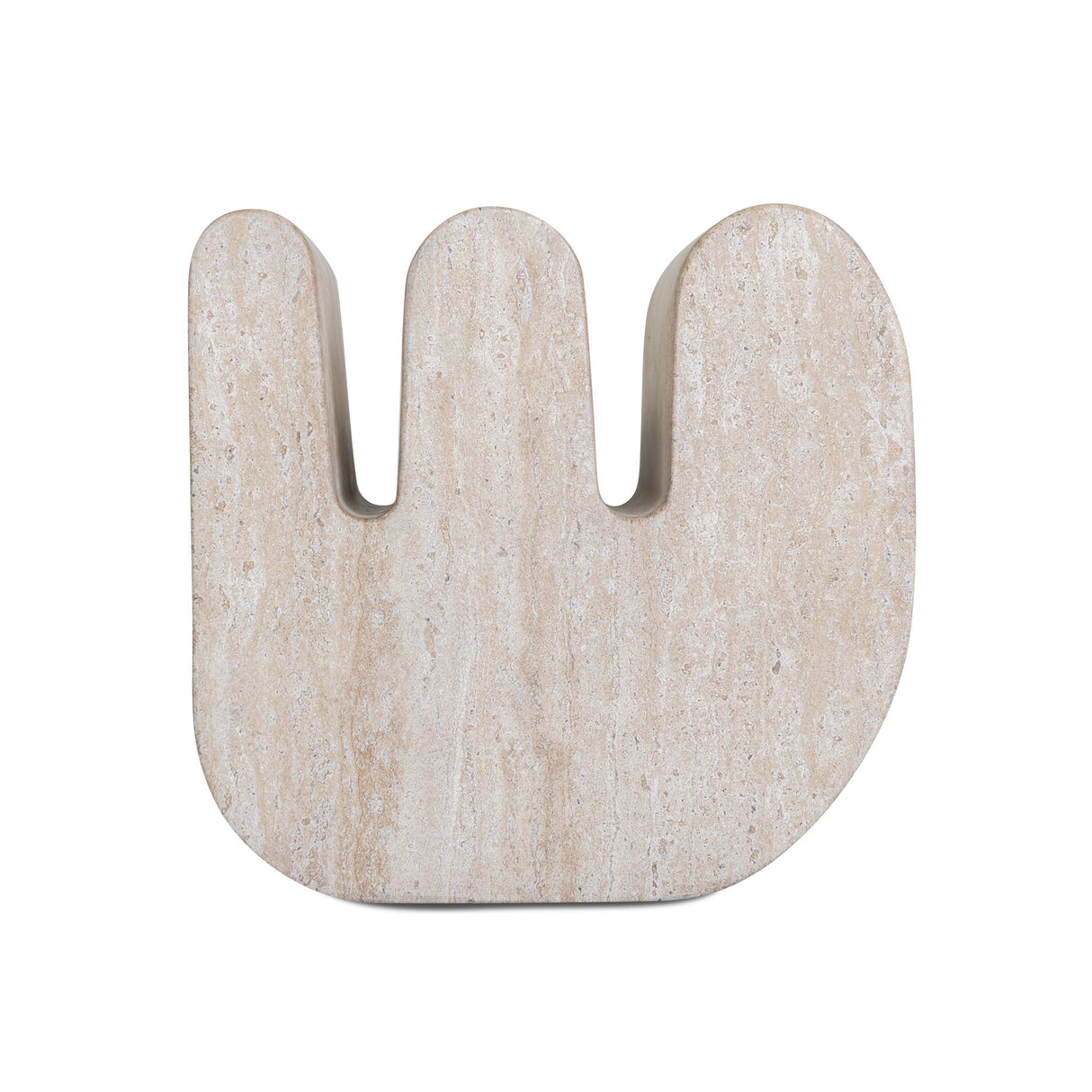 Thyme Faux Travertine Indoor/Outdoor Concrete Side Table by TOV Furniture at Eve Furniture