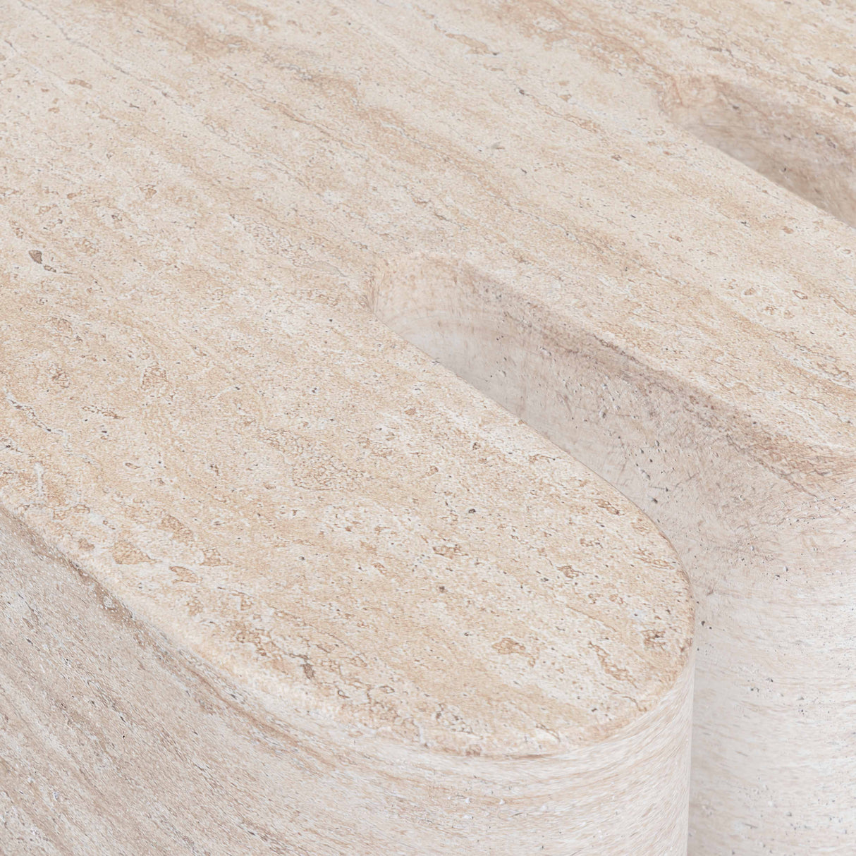 Thyme Faux Travertine Indoor/Outdoor Concrete Side Table by TOV Furniture at Eve Furniture