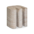 Thyme Faux Travertine Indoor/Outdoor Concrete Side Table by TOV Furniture at Eve Furniture
