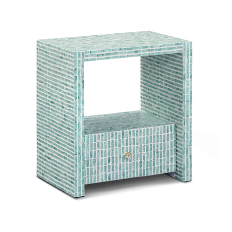 Tia 20" Mother of Pearl Nightstand by TOV Furniture at Eve Furniture