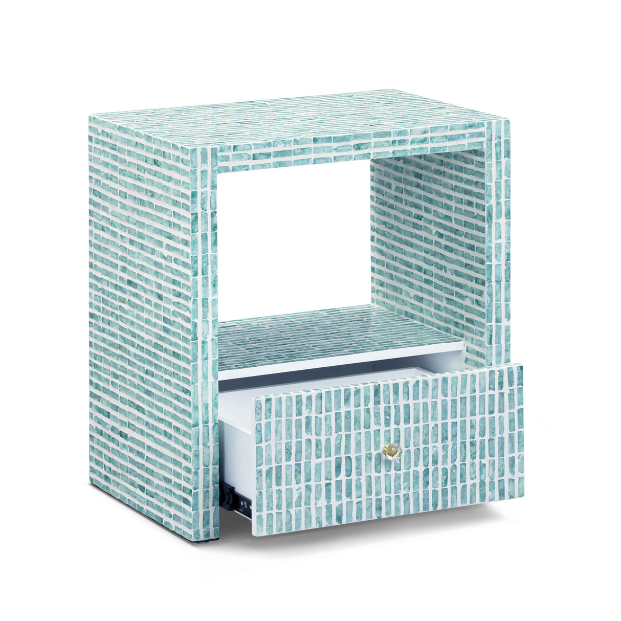 Tia 20" Mother of Pearl Nightstand by TOV Furniture at Eve Furniture