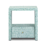 Tia 20" Mother of Pearl Nightstand by TOV Furniture at Eve Furniture