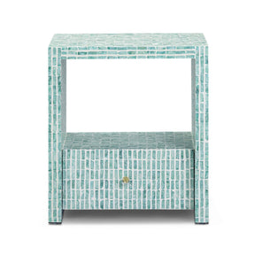 Tia 20" Mother of Pearl Nightstand by TOV Furniture at Eve Furniture