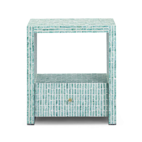 Tia 20" Mother of Pearl Nightstand by TOV Furniture at Eve Furniture