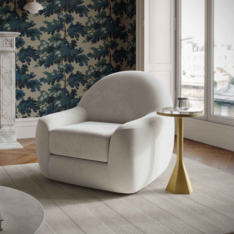 Tiago Performance Velvet Swivel Accent Chair by TOV Furniture at Eve Furniture