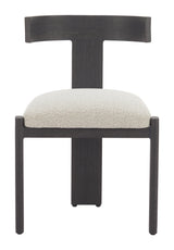Tiana Black & Beige Outdoor Dining Chair by Zuomod at Eve Furniture