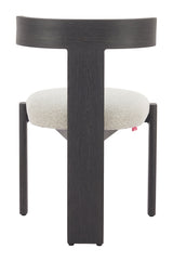 Tiana Black & Beige Outdoor Dining Chair by Zuomod at Eve Furniture