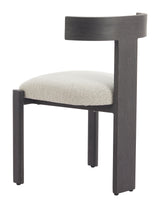 Tiana Black & Beige Outdoor Dining Chair by Zuomod at Eve Furniture